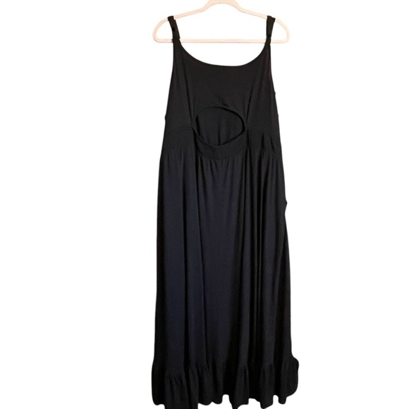 Torrid Black Ruffled-Sleeveless-Maxi Dress-Size4/4X/28-Adjustable Straps - Picture 9 of 10